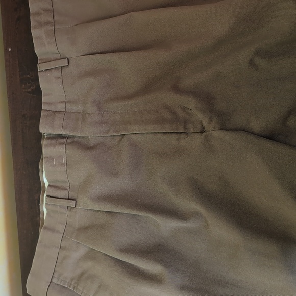 Eddie Bauer Brown Waistband Trousers Vintage 609 Cut Cotton Poly Blend W40 - Picture 4 of 11